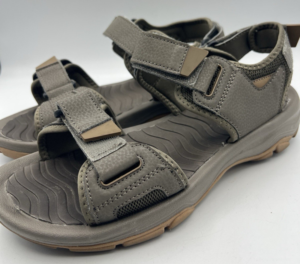 Eddie Bauer Sunset II Mens Size 9 Gray Adjustable Strap Outdoor Hiking Sandals
